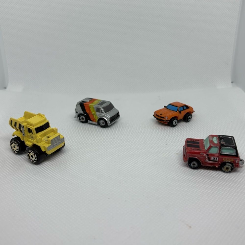 Vintage Micro Machines Toy Cars and Road Champs Truck set of 4